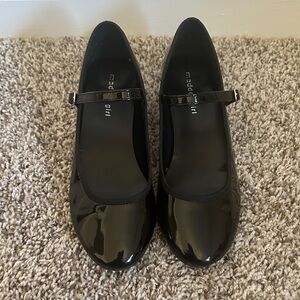 Madden Girl Glossy Black Flats
